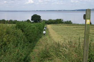 Footpath leading to the Humber estuary