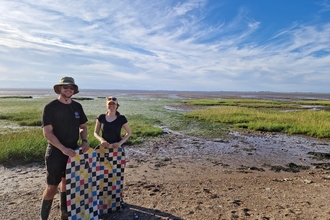 Ed and Kiera at Spurn Point