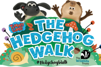 Timmy and Apricot above the caption: The Hedgehog Walk