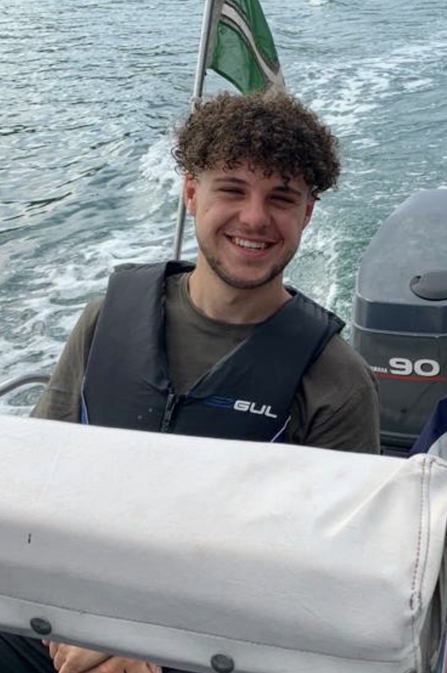 Ed on boat