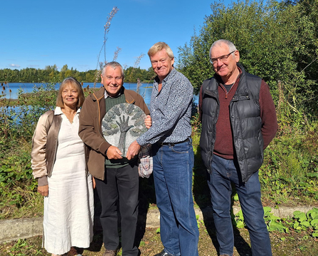 Cherry Fields volunteers with Lincolnshire Environmental Awards 2024 trophy