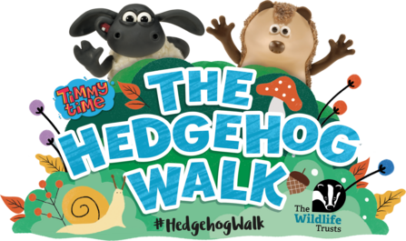 Timmy and Apricot above the caption: The Hedgehog Walk