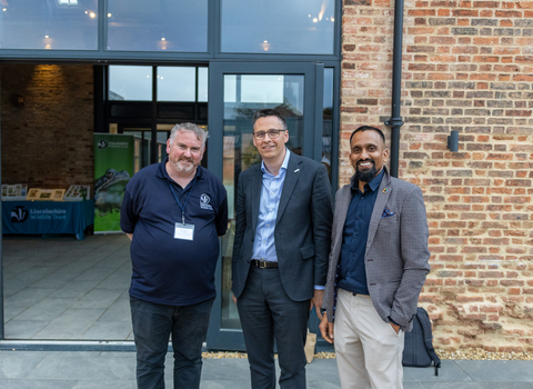 NTT Data and Matthew at Bourne North Fen launch